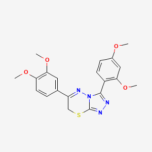 molecular formula C20H20N4O4S B2999127 三唑并噻二嗪，5E CAS No. 1013750-35-0