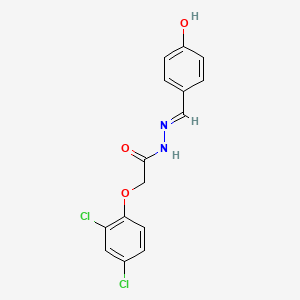 molecular formula C15H12Cl2N2O3 B2999130 2-(2,4-二氯苯氧基)-N'-(4-羟基亚苄基)乙酰肼 CAS No. 51496-70-9