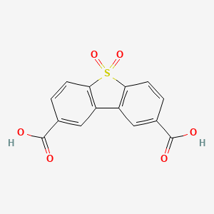 molecular formula C14H8O6S B2999132 5,5-Dioxodibenzothiophene-2,8-dicarboxylic acid CAS No. 60448-93-3