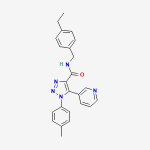 N-[(4-ethylphenyl)methyl]-1-(4-methylphenyl)-5-(pyridin-3-yl)-1H-1,2,3-triazole-4-carboxamide