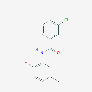 3-chloro-N-(2-fluoro-5-methylphenyl)-4-methylbenzamide