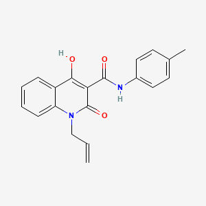 2-hydroxy-N-(4-methylphenyl)-4-oxo-1-prop-2-enylquinoline-3-carboxamide