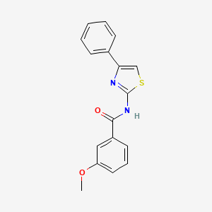 (Z)-3-methoxy-N-(4-phenylthiazol-2(3H)-ylidene)benzamide