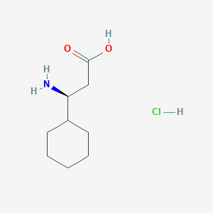 molecular formula C9H18ClNO2 B2999207 (S)-3-Amino-3-cyclohexylpropanoic acid hydrochloride CAS No. 1956437-96-9