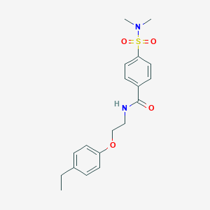 molecular formula C19H24N2O4S B299921 4-[(dimethylamino)sulfonyl]-N-[2-(4-ethylphenoxy)ethyl]benzamide 