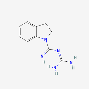 molecular formula C10H13N5 B2999213 N-[amino(imino)methyl]indoline-1-carboximidamide CAS No. 411211-41-1
