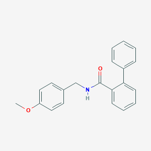 molecular formula C21H19NO2 B299923 N-(4-methoxybenzyl)[1,1'-biphenyl]-2-carboxamide 