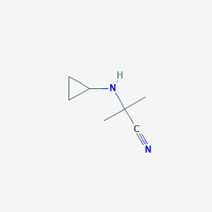 molecular formula C7H12N2 B2999262 2-(环丙基氨基)-2-甲基丙腈 CAS No. 791079-94-2