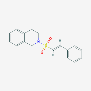 molecular formula C17H17NO2S B2999273 2-[(E)-2-phenylethenyl]sulfonyl-3,4-dihydro-1H-isoquinoline CAS No. 326882-38-6