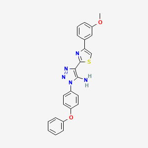 4-(4-(3-methoxyphenyl)thiazol-2-yl)-1-(4-phenoxyphenyl)-1H-1,2,3-triazol-5-amine