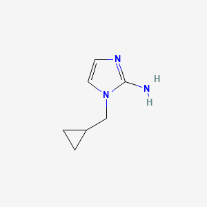 molecular formula C7H11N3 B2999287 1-(Cyclopropylmethyl)-1H-imidazol-2-amine CAS No. 1178625-93-8