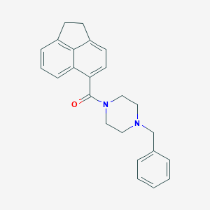 molecular formula C24H24N2O B299930 1-Benzyl-4-(1,2-dihydro-5-acenaphthylenylcarbonyl)piperazine 
