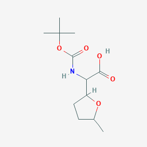 2-((tert-Butoxycarbonyl)amino)-2-(5-methyltetrahydrofuran-2-yl)acetic acid
