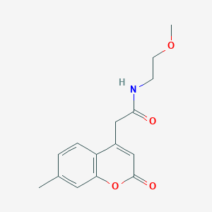 N-(2-methoxyethyl)-2-(7-methyl-2-oxo-2H-chromen-4-yl)acetamide