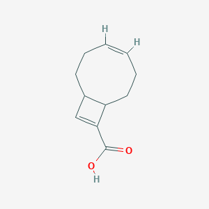 molecular formula C11H14O2 B2999354 (4Z)-Bicyclo[6.2.0]deca-4,9-diene-9-carboxylic acid CAS No. 2260939-16-8
