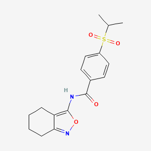 4-(isopropylsulfonyl)-N-(4,5,6,7-tetrahydrobenzo[c]isoxazol-3-yl)benzamide