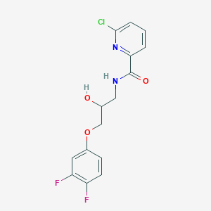6-Chloro-N-[3-(3,4-difluorophenoxy)-2-hydroxypropyl]pyridine-2-carboxamide