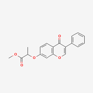 methyl 2-[(4-oxo-3-phenyl-4H-chromen-7-yl)oxy]propanoate