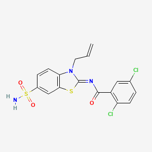 (Z)-N-(3-allyl-6-sulfamoylbenzo[d]thiazol-2(3H)-ylidene)-2,5-dichlorobenzamide