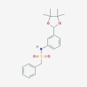 phenyl-N-[3-(4,4,5,5-tetramethyl-1,3-dioxolan-2-yl)phenyl]methanesulfonamide