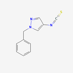 molecular formula C11H9N3S B2999407 1-benzyl-4-isothiocyanato-1H-pyrazole CAS No. 1004193-53-6