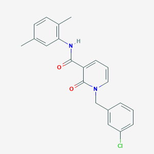 molecular formula C21H19ClN2O2 B2999408 1-(3-chlorobenzyl)-N-(2,5-dimethylphenyl)-2-oxo-1,2-dihydropyridine-3-carboxamide CAS No. 946379-05-1