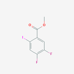 molecular formula C8H5F2IO2 B2999418 4,5-二氟-2-碘苯甲酸甲酯 CAS No. 1640342-92-2