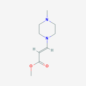 molecular formula C9H16N2O2 B2999424 3-(4-甲基哌嗪-1-基)丙-2-烯酸甲酯 CAS No. 1563450-56-5