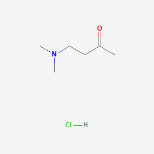 molecular formula C6H14ClNO B2999425 4-(Dimethylamino)butan-2-one hydrochloride CAS No. 2543-57-9; 54493-24-2