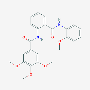 molecular formula C24H24N2O6 B299944 3,4,5-trimethoxy-N-{2-[(2-methoxyanilino)carbonyl]phenyl}benzamide 