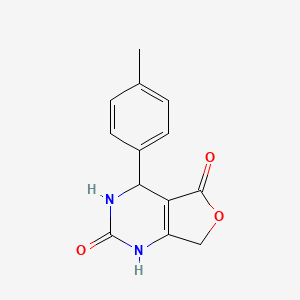 molecular formula C13H12N2O3 B2999440 4-(对甲苯基)-3,4-二氢呋并[3,4-d]嘧啶-2,5(1H,7H)-二酮 CAS No. 455949-58-3