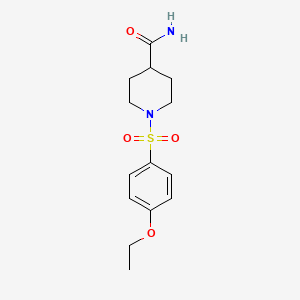 molecular formula C14H20N2O4S B2999456 1-[(4-Ethoxyphenyl)sulfonyl]-4-piperidinecarboxamide CAS No. 380459-27-8