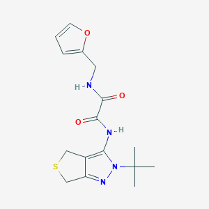 N'-(2-tert-butyl-4,6-dihydrothieno[3,4-c]pyrazol-3-yl)-N-(furan-2-ylmethyl)oxamide