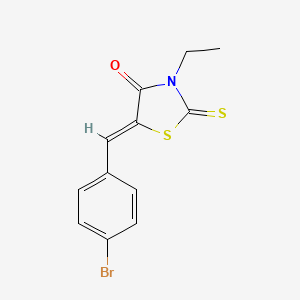 (5Z)-5-[(4-bromophenyl)methylidene]-3-ethyl-2-sulfanylidene-1,3-thiazolidin-4-one