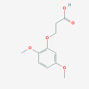 molecular formula C11H14O5 B2999467 3-(2,5-Dimethoxyphenoxy)propanoic acid CAS No. 867129-86-0