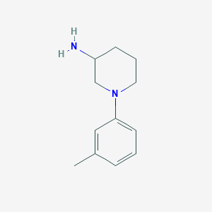 molecular formula C12H18N2 B2999485 1-(3-Methylphenyl)piperidin-3-amine CAS No. 1250533-73-3
