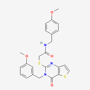 N-(4-methoxybenzyl)-2-{[3-(3-methoxybenzyl)-4-oxo-3,4-dihydrothieno[3,2-d]pyrimidin-2-yl]sulfanyl}acetamide