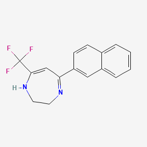 7-(2-Naphthyl)-5-(trifluoromethyl)-1H,2H,3H-1,4-diazepine