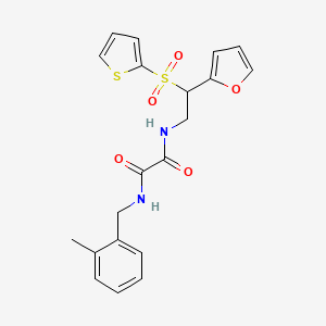 N-[2-(2-furyl)-2-(2-thienylsulfonyl)ethyl]-N'-(2-methylbenzyl)ethanediamide