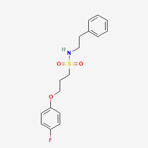 3-(4-fluorophenoxy)-N-phenethylpropane-1-sulfonamide