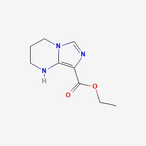 ethyl 1H,2H,3H,4H-imidazo[1,5-a]pyrimidine-8-carboxylate
