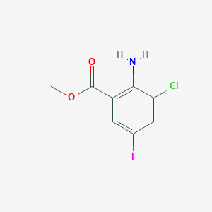 Methyl 2-amino-3-chloro-5-iodobenzoate
