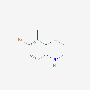 molecular formula C10H12BrN B2999539 6-Bromo-5-methyl-1,2,3,4-tetrahydroquinoline CAS No. 1782432-98-7
