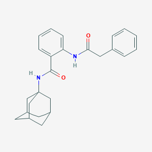 molecular formula C25H28N2O2 B299954 N-(1-adamantyl)-2-[(phenylacetyl)amino]benzamide 