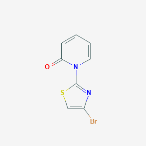 molecular formula C8H5BrN2OS B2999563 1-(4-Bromothiazol-2-YL)pyridin-2(1H)-one CAS No. 959239-58-8