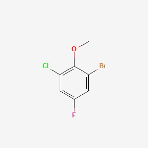 molecular formula C7H5BrClFO B2999566 2-Bromo-6-chloro-4-fluoroanisole CAS No. 222712-93-8