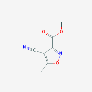 molecular formula C7H6N2O3 B2999573 Methyl 4-cyano-5-methyl-1,2-oxazole-3-carboxylate CAS No. 2106989-69-7