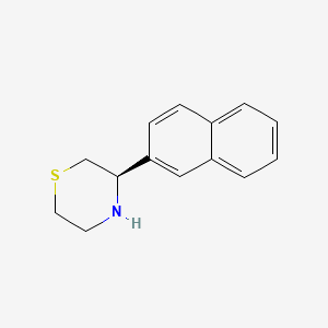 molecular formula C14H15NS B2999574 (3R)-3-Naphthalen-2-ylthiomorpholine CAS No. 1344035-47-7