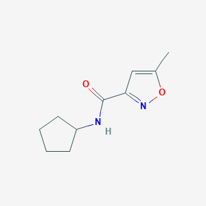 N-cyclopentyl-5-methyl-1,2-oxazole-3-carboxamide