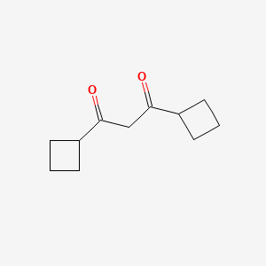 molecular formula C11H16O2 B2999586 1,3-Di(cyclobutyl)propane-1,3-dione CAS No. 2138364-29-9